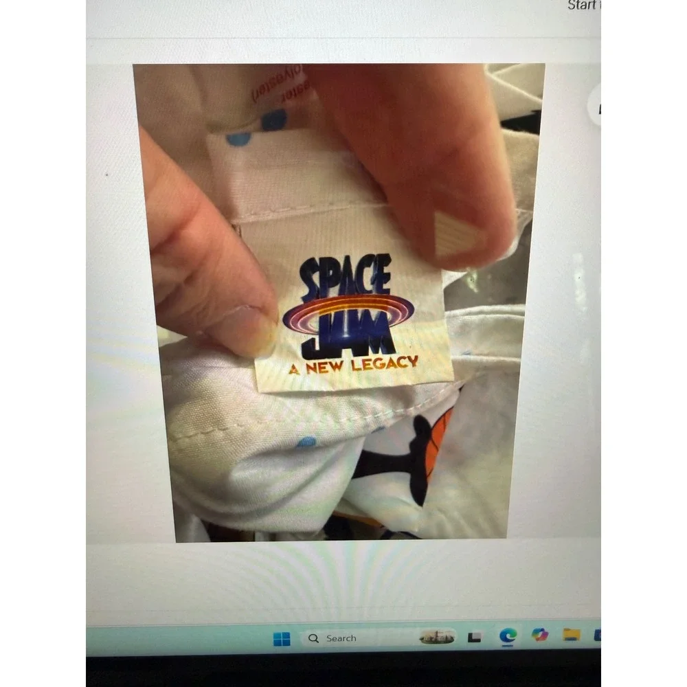 Vtg Space Jam A New Legacy Twin Fitted and flat Sheet Tune Squad Bugs Bunny